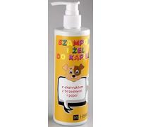 Gel per il corpo e shampoo per bambini 2 in 1, 280 ml, flacone con dispenser con estratto di pesca e papaia