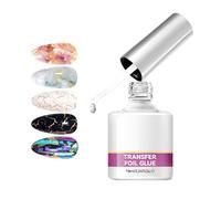 Gel Per Il Trasferimento Delle Lamine Per Le Unghie | Adesivo Per Manicure Da 10 Ml,Trasferimento degli Adesivi per Unghie,Per L'Uso Domestico Nei Salon Per Matrimoni E Feste Per La Cura Personale Del