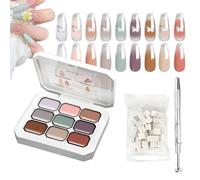 Gel Per La Pittura Per Unghie 9-Color Gel Per Le Donne, Spugne E Smalto Per Manicure In Metallo Legato Per I Professionisti. Riunione Di Matrimonio Di Pittura Per Di