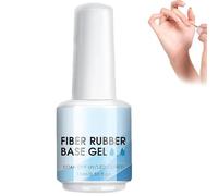 Gel per la riparazione delle unghie, gel base in fibra di gomma, smalto gel base in fibra di vetro trasparente, richiede forniture per manicure polimerizzanti a LED UV (1 Pcs)