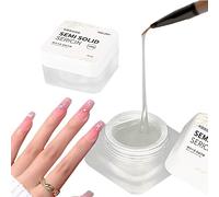 Gel per pittura 3D trasparente a forma di ragno per nail art, 2 pezzi, con polvere cromata per linee, smalto gel soak off UV LED, manicure fai da te, design per unghie fai da te, decorazione per nail