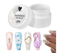 Gel per Ricostruzione Unghie - Rinforzante Solido per Unghie | Sostanza da Modellazione 5ml Non Appiccicoso per Estensioni Scultura Design Donna Casa e Salon