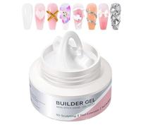 Gel per Scultura 3D | 60ml Gel Solido per Modellazione Unghie | Builder per Design Manicure Non Appiccicoso per Donne Creazione Scultura Pittura Estensione | Arte della Mano