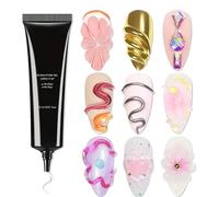 Gel per scultura 3D - Gel per stampaggio a unghie, colla artistica da 15 ml | Decorazione per manicure di qualità salone per rinforzo, pratica naiI art, principiante, kit da viaggio, ev