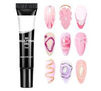 Gel Per Sculture Per - 8 Ml Versatile SCULPING MAMPAZIONE GUI AGLIO | Gel Artistico Di Unghie 5D Clear 5D | Clear Disbulpting Stamping Nails Glue Per Principianti Per La Casa Professionale Hallo