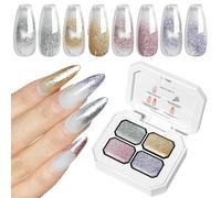 Gel Per Smalti Semi-Permanenti - Confezione Di Smalto Gel In 4 Colori Con Palette Per Donne,Smalto Manicure Durevole Per Casa, Salon e Occasioni Speciali