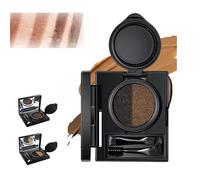 Gel per sopracciglia e eyeliner con timbro,con pennello a doppia estremità,timbro multifunzionale per eyeliner a doppia testa,crema per sopracciglia bicolore impermeabile,impermeabile e anti-sbavatura