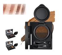 Gel per sopracciglia e eyeliner con timbro,con pennello a doppia estremità,timbro multifunzionale per eyeliner a doppia testa,crema per sopracciglia bicolore impermeabile,impermeabile e anti-sbavatura