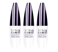 Gel per sopracciglia Tattoo Easy Peel Off per donne, gel per sopracciglia Easy Peel-Off, tinta per sopracciglia Tattoo Gel naturale, crea sopracciglia definite per tutti i tipi di pelle (#01+#02+#03)