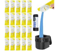 Gel Per Toilette Portatile - Confezione Da 20 Gel In Polvere Per Cacca Da Campeggio | Deodorante A Solidificazione Rapida | Coagulante Che Elimina Gli Odori Per Viaggi All'aperto, Escursionismo,