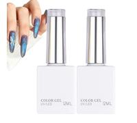 Gel Per Top Coat Raindrop 2 Pezzi 12 Ml Trasparente Soak Off UV LED | Gel Trasparente Per Top Coat Con Di Pioggia Da 12 Ml, Formula Soak-Off Senza Strofinamento, Polimerizza Sotto UV/LED Pe