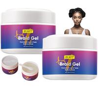 Gel per Trecce dei Capelli,2pcs Gel per Lo Styling dei Ricci,Gel per Intrecci,Gel per Capelli Intrecciati,Gel per Il Controllo dei Bordi Crema Modellante Capelli,Gel per Intrecciare