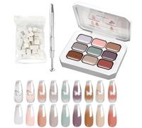 Gel per Unghie,9 Colori Smalto per Unghie con Effetto Pittura Artigianale - Accessorio Manicure con Pinza per Saloni Matrimoni Eventi Casa