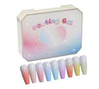 Gel per unghie, 9 colori, UV e LED, soak-off, a lunga durata, per manicure fai da te, esercizi, officina, donne, tecnici e principianti