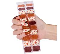 Gel per unghie adesivi Non richiede luce Applicazione istantanea Impermeabile per uso quotidiano Lamine d ' oro Art Copertura totale Gel adesivi per unghie