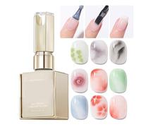 Gel per Unghie Blooming,15ml Smalto UV Bloom per Decorazione Stamping - Base Gel Adesiva Durevole con Effetto per Viaggi, Scuola, Lavoro e Casa