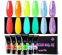 Gel per unghie Dark In The Dark, Lampada UV Girls Estensione 'unghia Gel luminoso Top - Forniture per manicure di texture, smalto scuro per i viaggi