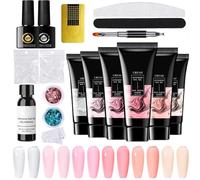 Gel Per Unghie Multiuso - Kit Base Gel Costruzione Smalto Colla,Base Per Smalto Multifunzionale e Per Ricostruzione, Strumenti Per Design Artistico, Ideale Per Appassionati, Principianti e