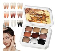 Gel per unghie solido - Smalto gel sfumato 9 colori - Manicure durevole e resistente allo sbiadimento per matrimonio appuntamento lavoro casa