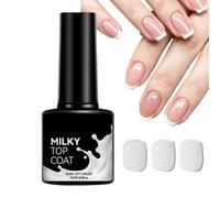 Gel Per Unghie - Top Coat Bianco Latte Da 7 Ml Per Manicure Per Ragazze