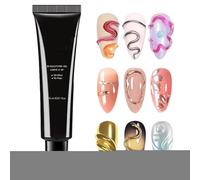 Gel polacco per manicure - pasta per scultore, gel di design per manicure | Professionale durevole 4 in 1 strumenti per la pittura decorazione per salone casa viaggio vacanza compleanno