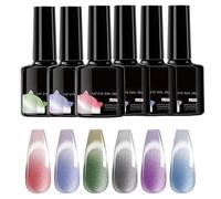 Gel Polish, 6-Piece Temperature Color Changing Nail Set, 7.5ml Each, 21-Day Long-Lasting Manicure Kit, Vibrant Thermal Gel for Home, Wedding, Dating, Salon, and Beach Party