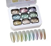 Gel portatile per stamping, colla per stamping a lunga durata, set di gel pigmentato per unghie, formula duratura di qualità professionale per donne e ragazze, feste a casa, appuntamenti, matrimoni
