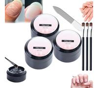 Gel protettivo per la riparazione delle unghie, kit di riparazione per unghie naturali spaccate, kit di riparazione per unghie rotte per unghie naturali, gel di riparazione per unghie rotte