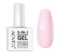 Gel Ricostruzione Unghie, 5 En 1 Gel Constructor, Geles Duros Fortalecedores De UñAs Uv Para ExtensióN De UñAs, Base Gel Unghie, Arte De UñAs, Manicura, DecoracióN De UñAs, ReparacióN De UñAs (Rosa)