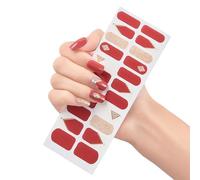 Gel semi indurito per unghie, strisce adesive per unghie, adesivi artistici duraturi, decalcomanie per dita dei piedi, bianche con luce UV