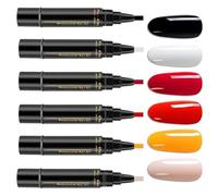 Gel Set di smagliature per unghie | Kit di pittura per unghie ad asciugatura rapida 6 colori: non ci sono accessori per la pittura di smagliature per manicure professionale