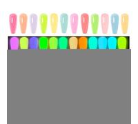 Gel Smalto Fluorescente al Buio - Kit Smalti Gel Fluorescenti,12 Pezzi per Estetiste e Occasioni Speciali Bellezza