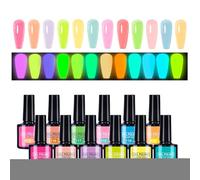 Gel Smalto Fluorescente al Buio | Smalto per Unghie Manicure,Portatile per Matrimonio Viaggio Foto Palco Spettacolo Festival Musica Feste Donne