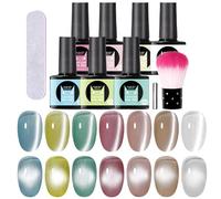 Gel Smalto Per Unghie Magnetico,7 Colori Smalto Magnetico con Pennello | Kit Olio Per Unghie Da Salone,Per Casa Manicure Feste Vacanze Quotidiano Formale Casual Festivo Ricorrenza Matrimonio Donne Rag