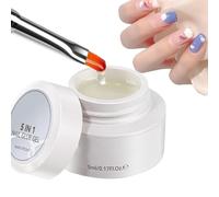 Gel Solido Per Colla Per Unghie - Gel Adesivo Solido Da 5 Ml Per, Colla Professionale A Lunga Durata | Gruppi Multifunzione Con Copertina Rigida Per Salone Di Bellezza, Uso Domestico, Manicur