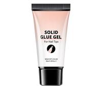 Gel solido per unghie - Colla per unghie artificiali | 30 ml gel modellante con forte adesione e formula non adesiva per donne e ragazze