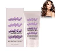 Gel Styling Ai Semi Di Lino - Gel per Capelli Naturale Con Semi Di Lino, Presenza Forte O Leggera - Idrata, Definisce I Ricci E Controlla L'effetto Crespo per Ricci Morbidi E Naturali (114g)