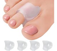 Gel Toe Separatori per Overlapping Toes Bunion Big Toe raddrizzatori Pollice Tail Finger Ring Nursing Pad Split Toe Corrector Fixator per Hallux Valgus, Correttore Hammer Toe allevia il dolore (White)