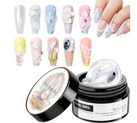 Gel Unghie 3D | design antiaderente per unghie | Gel Builder Solido Unghie,Per principianti professionisti ragazze signore mogli madri studentesse donne uso domestico salone di bellezza spa e giornata