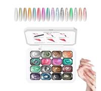 Gel Unghie,a 16 Scomparti Polimerizzabile UV/LED per Senza Residuo di Lunga Durata - Nail Design,Per Donne Mamme Saloni Feste A Casa Matrimonio Uso