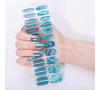 Gel Unghie Appliques Glitter Impacchi Pieni Alla Moda Disegni Occhi Lunga Usura Manicure Accessori Per Le Donne Impermeabile Nail Wraps