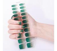 Gel Unghie Appliques Glitter Impacchi Pieni Alla Moda Disegni Occhi Lunga Usura Manicure Accessori Per Le Donne Impermeabile Nail Wraps