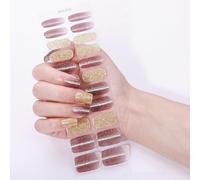 Gel Unghie Appliques Glitter Impacchi Pieni Alla Moda Disegni Occhi Lunga Usura Manicure Accessori Per Le Donne Impermeabile Nail Wraps