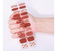 Gel Unghie Appliques Glitter Impacchi Pieni Alla Moda Disegni Occhi Lunga Usura Manicure Accessori Per Le Donne Impermeabile Nail Wraps