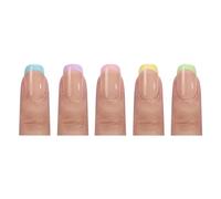 Gel Unghie Punte Coloreds Press On 150Pcs X Coat Tips Pre-applicato Tip Primer Base Coat Step Fakes