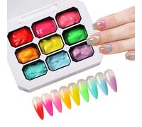 Gel Unghie Set Manicure 18 Ml Adatto Ai Principianti | Gel per Unghie Sfumato per Salone Compleanni Feste Festa della Mamma Bellezza Casa Manicure Donna Ragazza Moglie