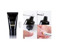 GEL UV LED POLY 30ML BIANCO CAMOUFLAGE FRENCH COSTRUTTORE RESINA UNGHIE NAIL ART