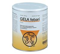 GELA feban Pulver mit Collagenhydrolysat zur Unterstützung der Eiweißzufuhr für Knochen und Muskeln, 250 g Polvere
