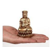 GELASIGE Decorazione per La Scrivania Scultura Buddista in Resina Buddha Zen, Statua del Ministero degli Interni 3,53 Pollici Sculture Decorazione per La Casa