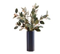 GELASIGE Fiori Artificiali Fiore Artificiale Piante finte Piante eucalipto Simulazione fogliare Simulazione Fiore Bouquet Seta Fiore Decorazione Fiore Fiori Artificiali per Esterni(Green)